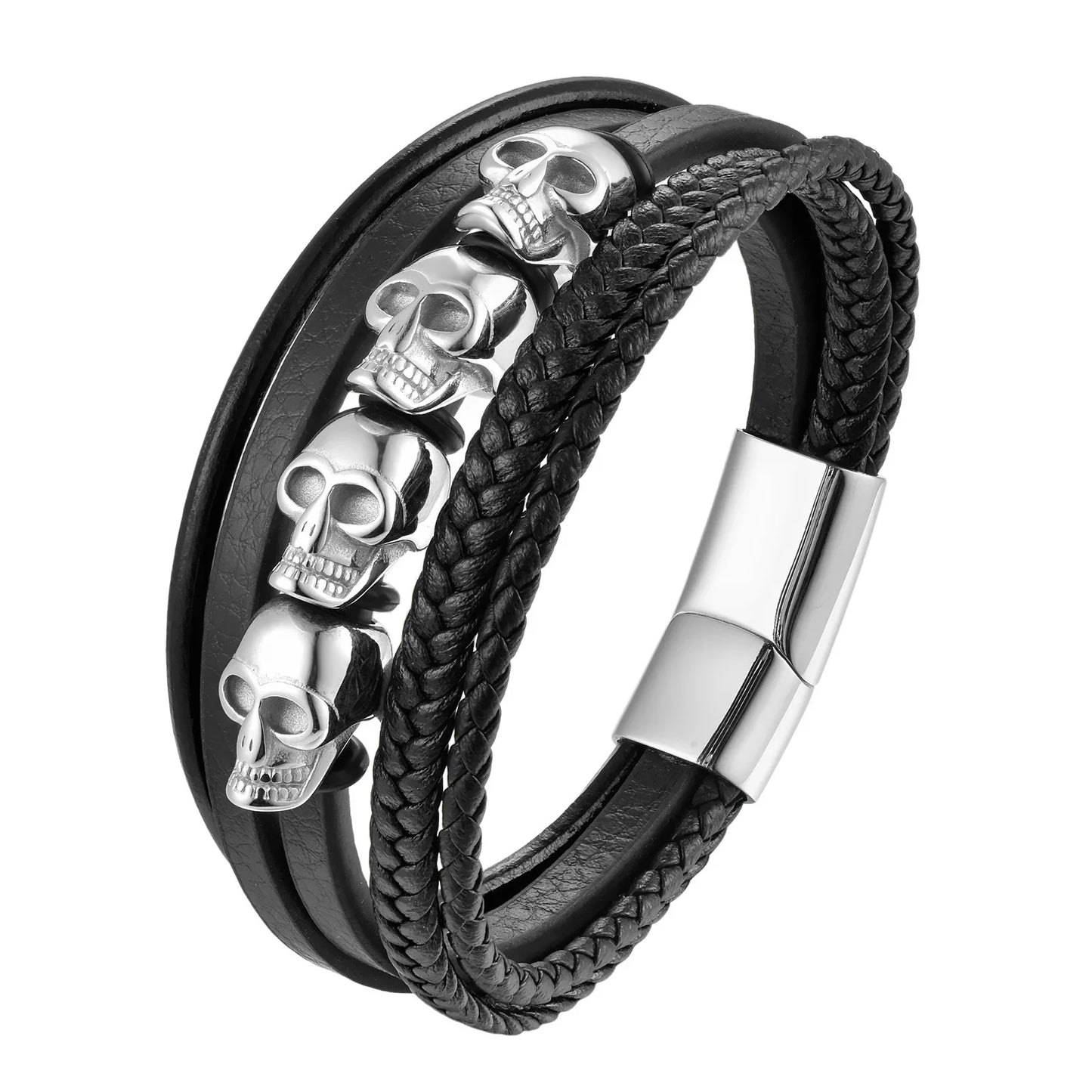 Bracelet vintage punk skull ♂️