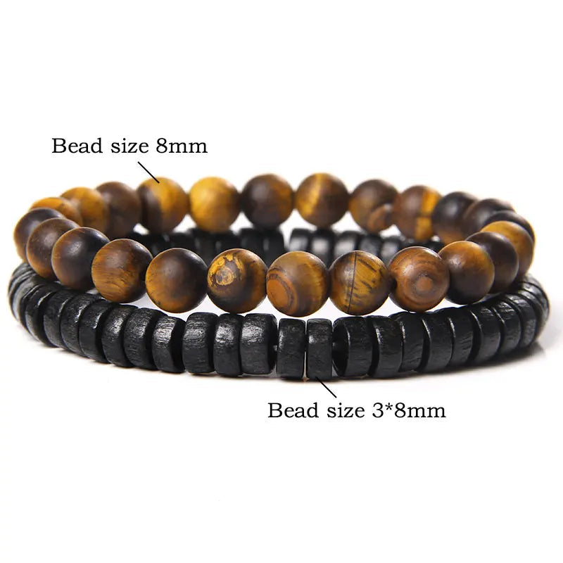 Célis | Bracelet Perle Tendance Élégance Naturelle, Énergie et Authenticité pour homme