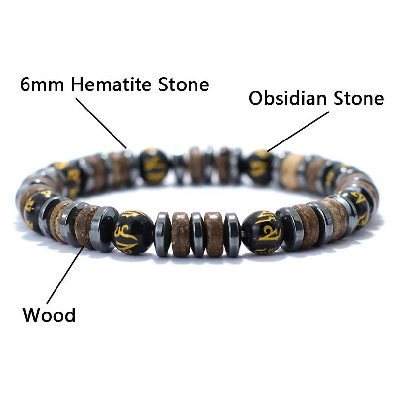 Bark | Bracelet Perle Tendance Équilibre, Style et Énergie Naturelle pour homme