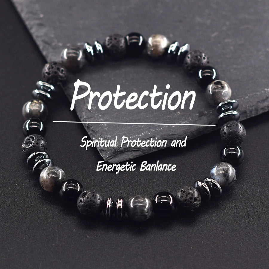 Bracelet de pierre colorée ♂️♀️