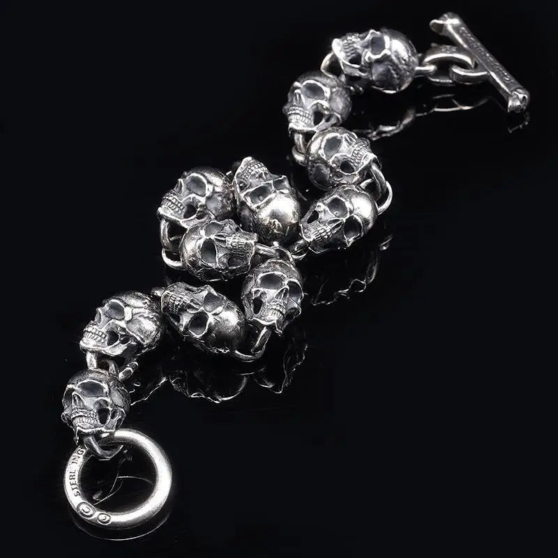 Bracelet moto tête de mort ♂️