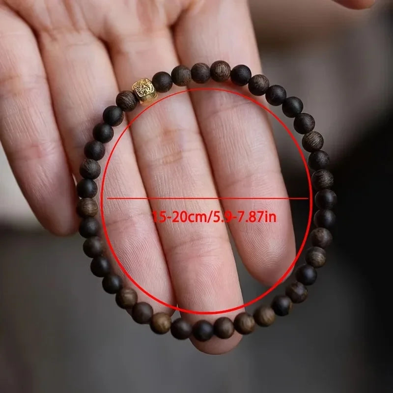 Bracelet minimaliste perles de bois ♀️
