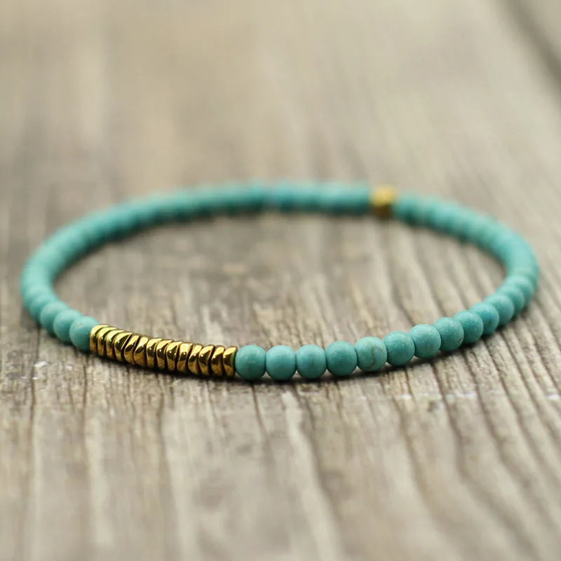 Bracelet minimaliste en pierre naturelle ♂️