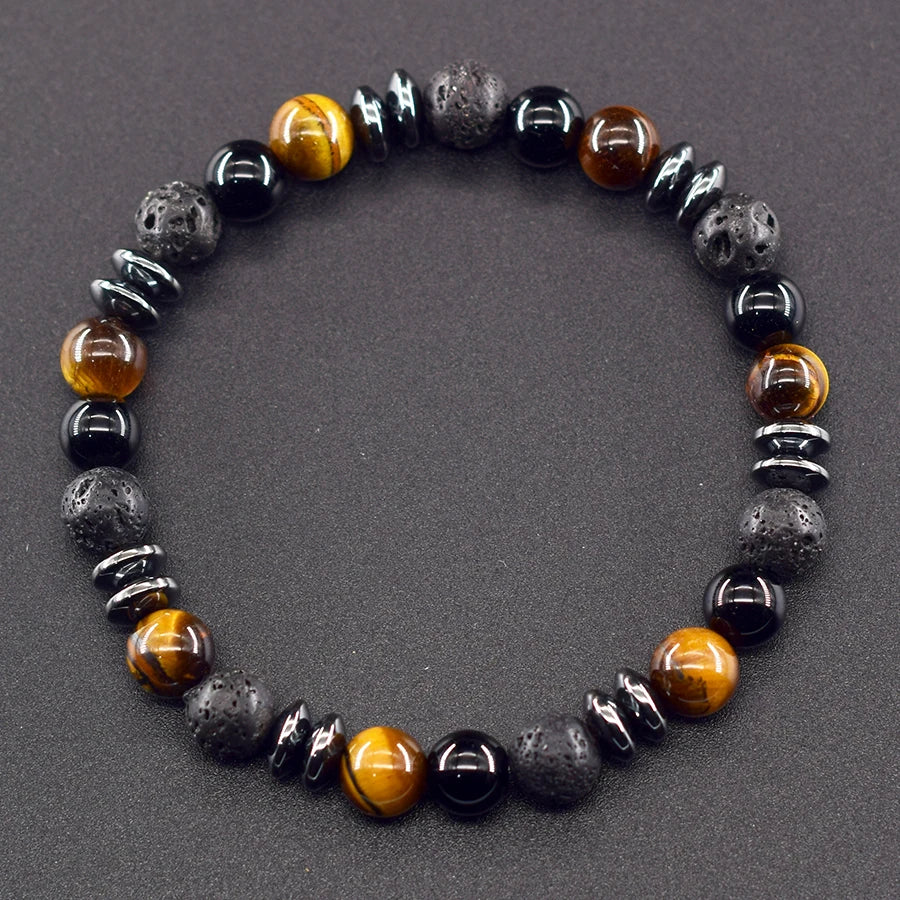 Bracelet de pierre colorée ♂️♀️