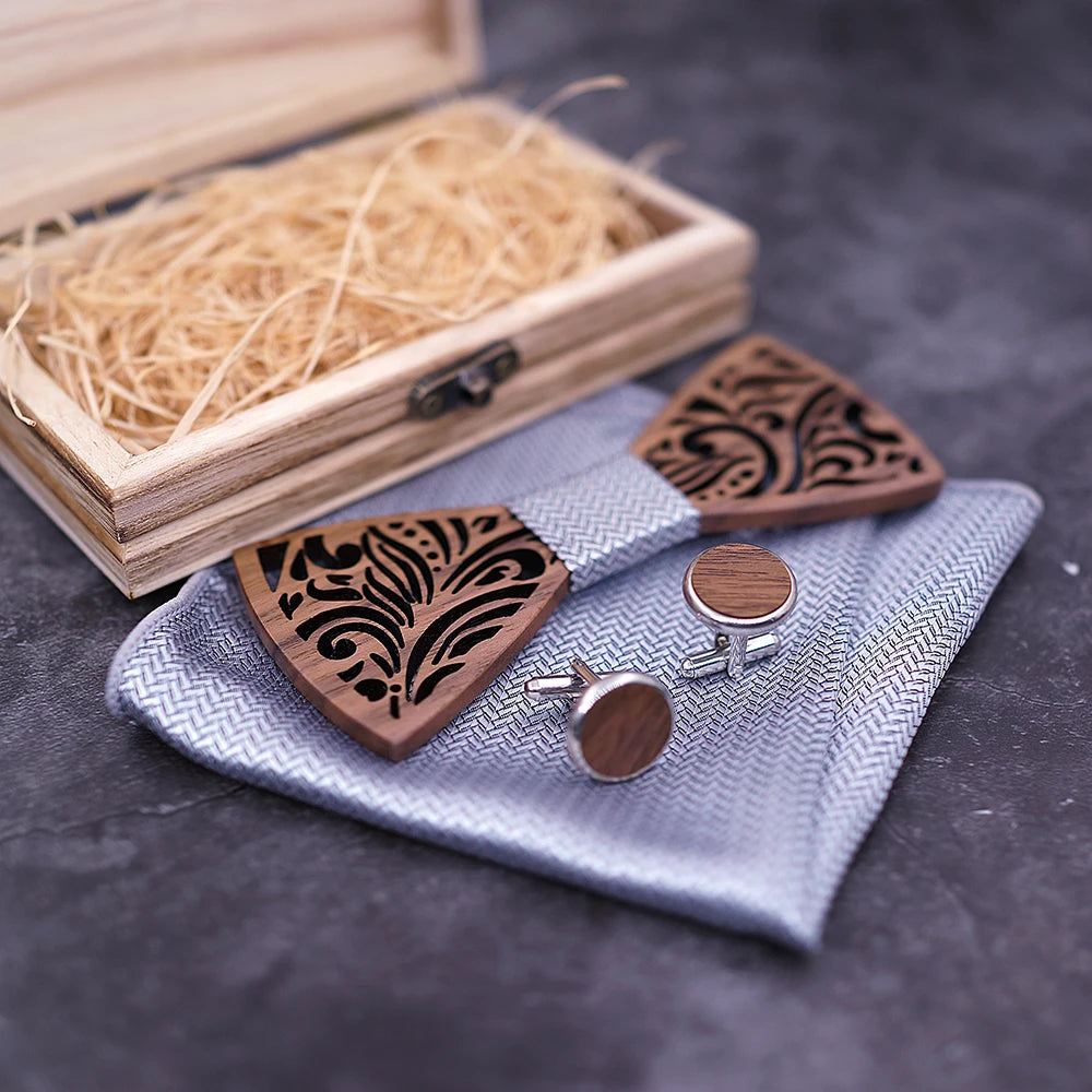 Nœud Papillon en Bois Élégance Naturelle & Raffinement Authentique pour homme