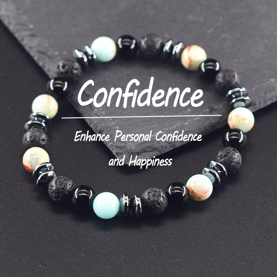 Bracelet de pierre colorée ♂️♀️