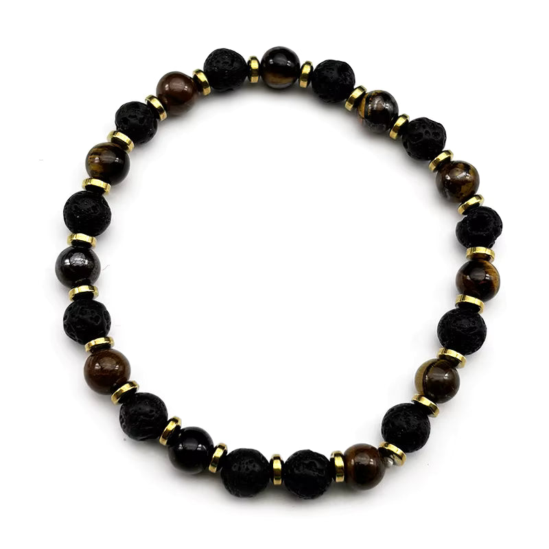 Välka | Bracelet Perle Pierre Naturel – Force, Protection & Élégance, unisexe