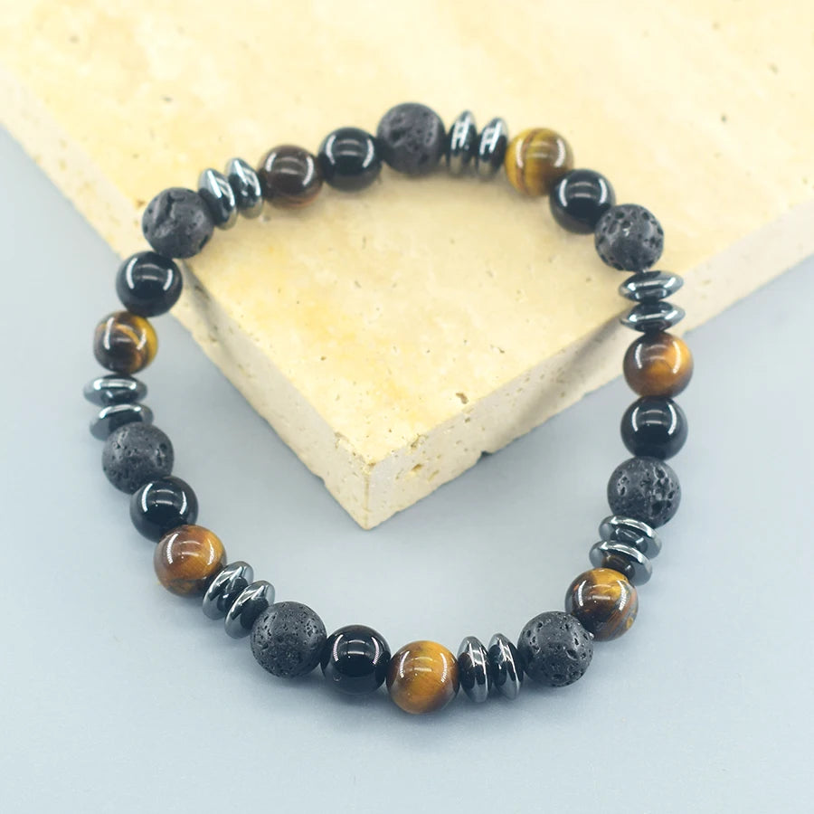 Bracelet de pierre colorée ♂️♀️