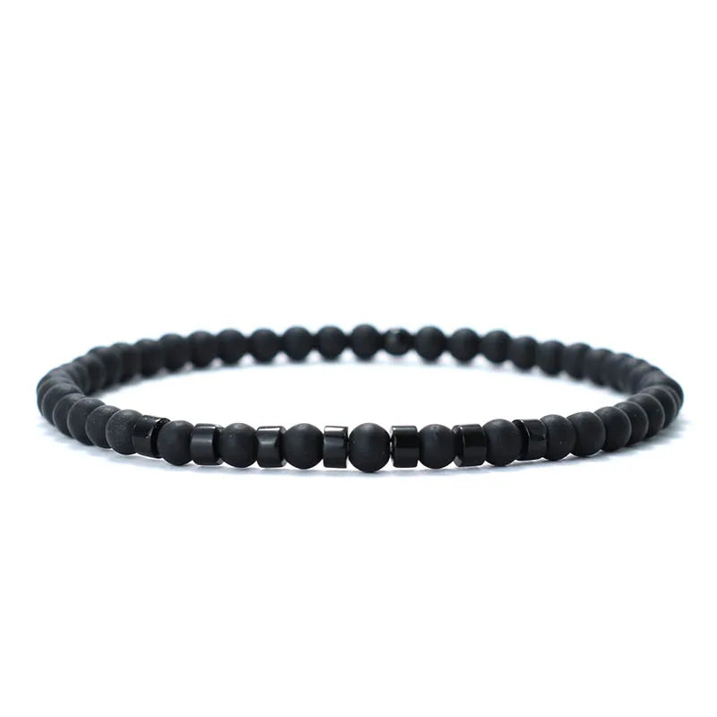 Bracelet minimaliste pierre naturelle tendance ♂️