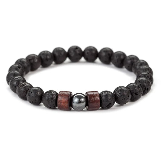 Cosmos | Bracelet Perle Tendance Nature, Équilibre et Style Authentique pour homme