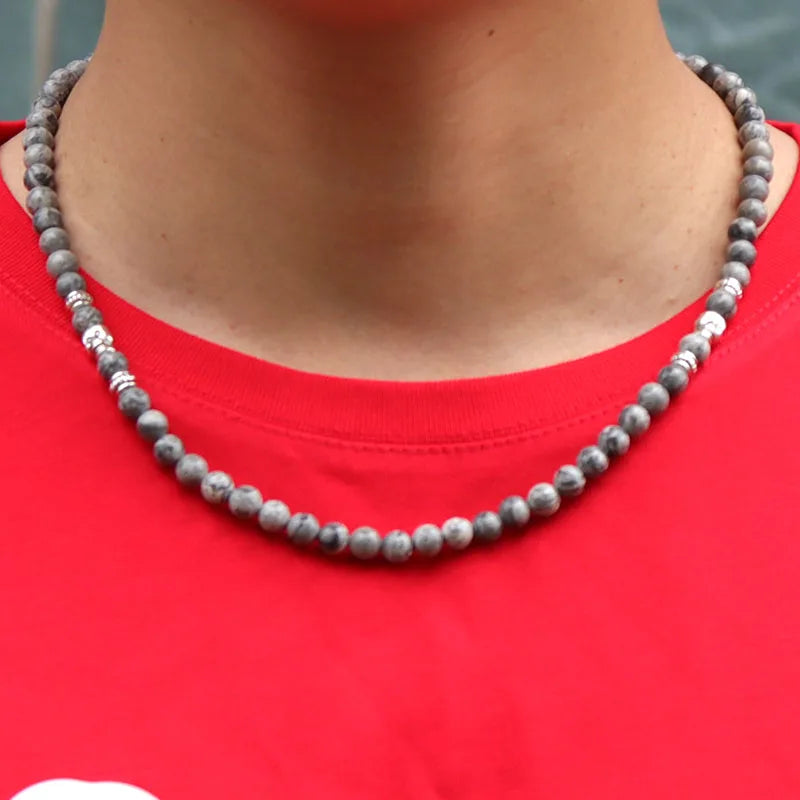 Outlaw Soul | Collier Perle Tendance Skull Style, Force et Élégance pour homme