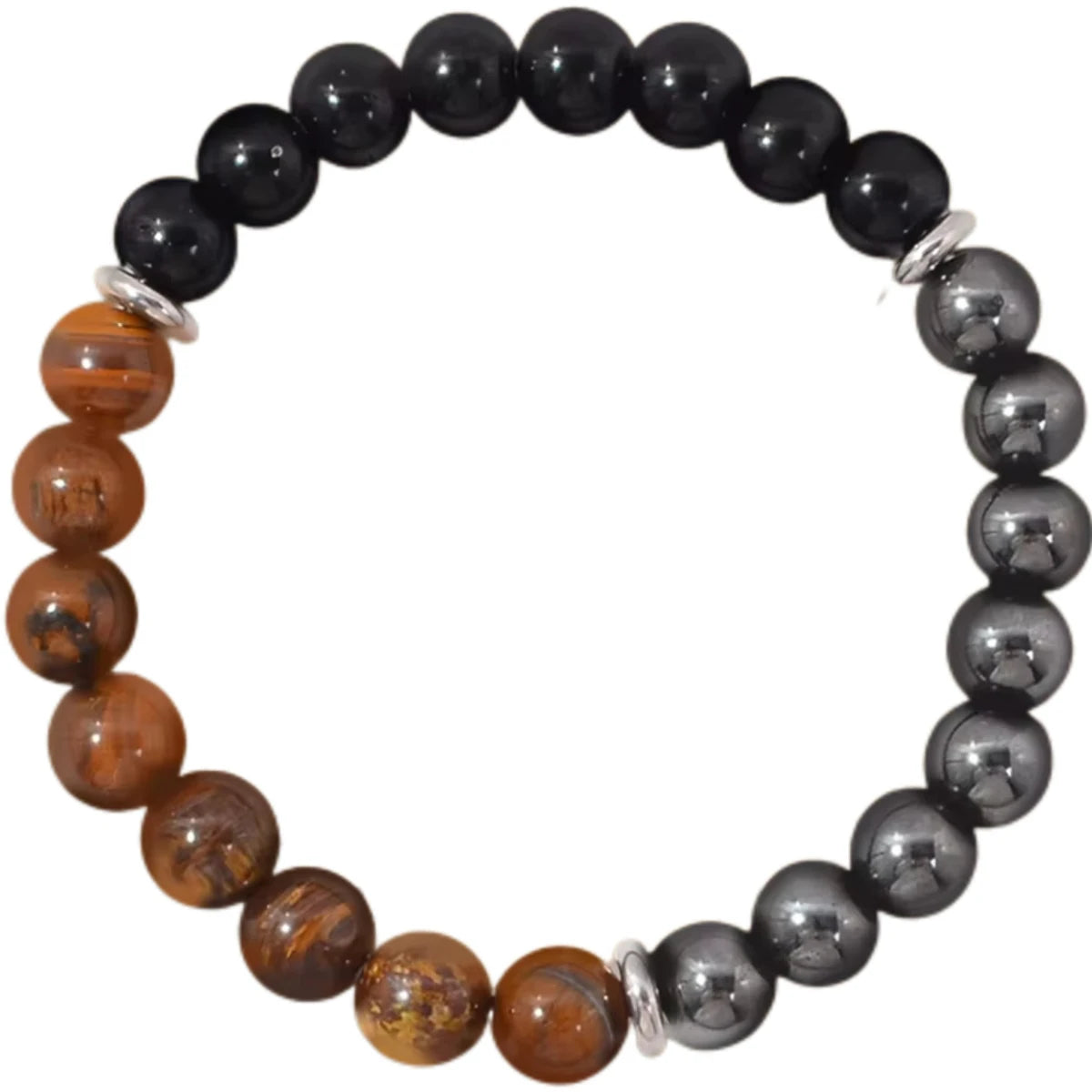 Algiz | Bracelet Perle Triple Protection Melting Énergie, Confiance et Élégance Authentique pour homme