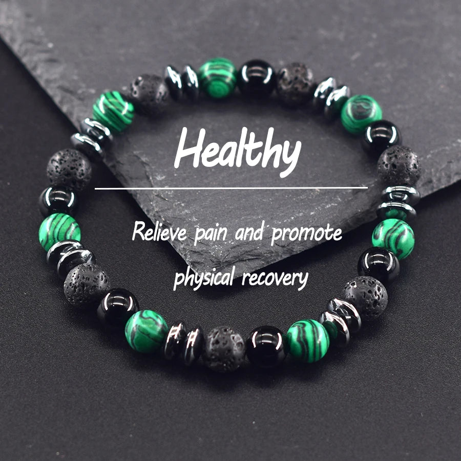 Bracelet de pierre colorée ♂️♀️
