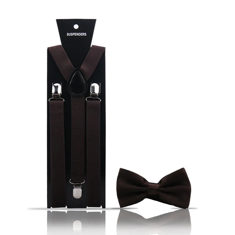 Ensemble 2 Pièces Bretelles et Nœud Papillon