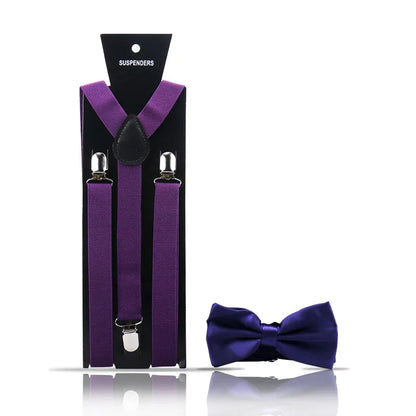 Ensemble 2 Pièces Bretelles et Nœud Papillon