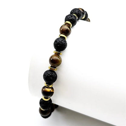 Välka | Bracelet Perle Pierre Naturel – Force, Protection & Élégance, unisexe