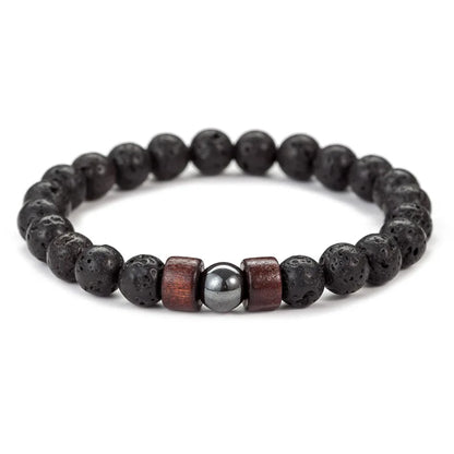 Cosmos | Bracelet Perle Tendance Nature, Équilibre et Style Authentique pour homme