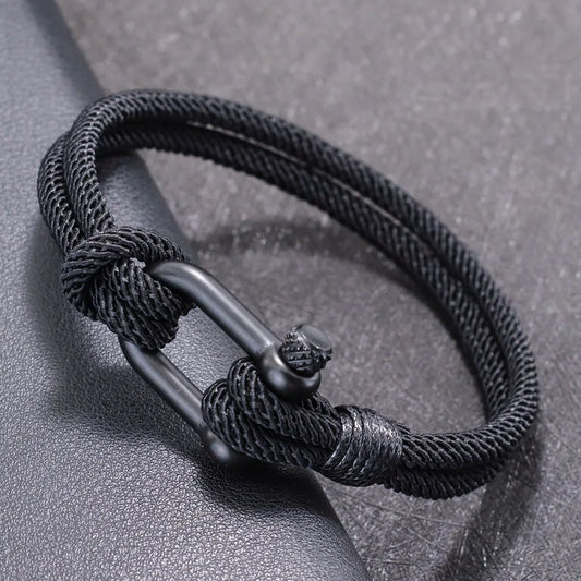Bracelet en cordon chaîne ♂️