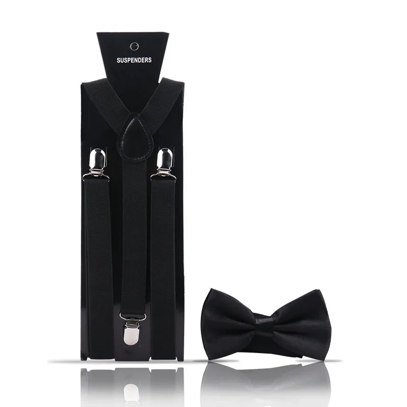 Ensemble 2 Pièces Bretelles et Nœud Papillon