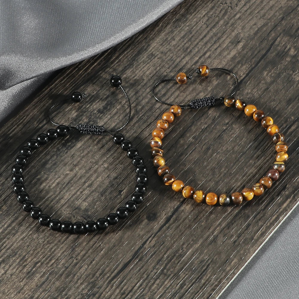 Bracelet minimaliste en perles ajustable ♂️♀️