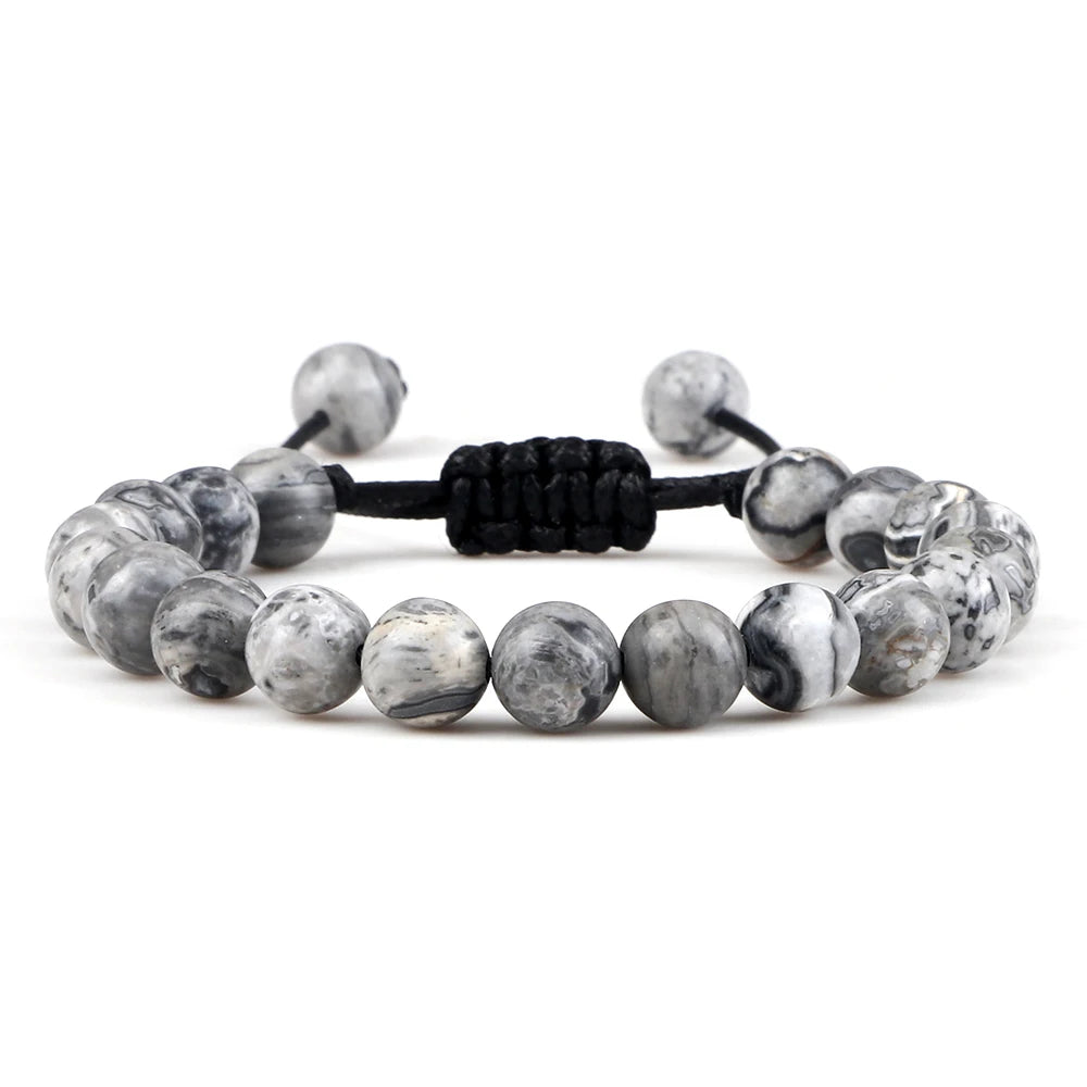 Bracelet en perles ajustable ♂️♀️