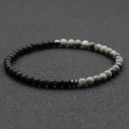 Bracelet minimaliste pierre naturelle ♂️