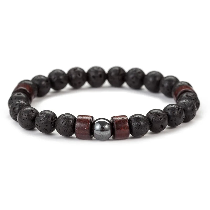 Cosmos | Bracelet Perle Tendance Nature, Équilibre et Style Authentique pour homme