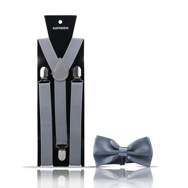 Ensemble 2 Pièces Bretelles et Nœud Papillon