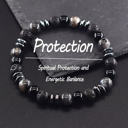 Bracelet de pierre colorée   ♂️♀️