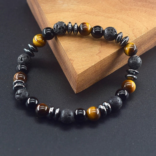 Bracelet de pierre colorée   ♂️♀️