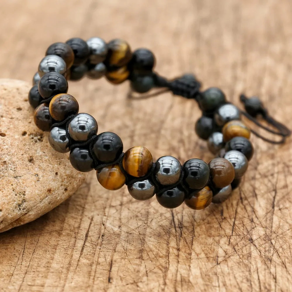 Bracelet en perles ajustable ♂️