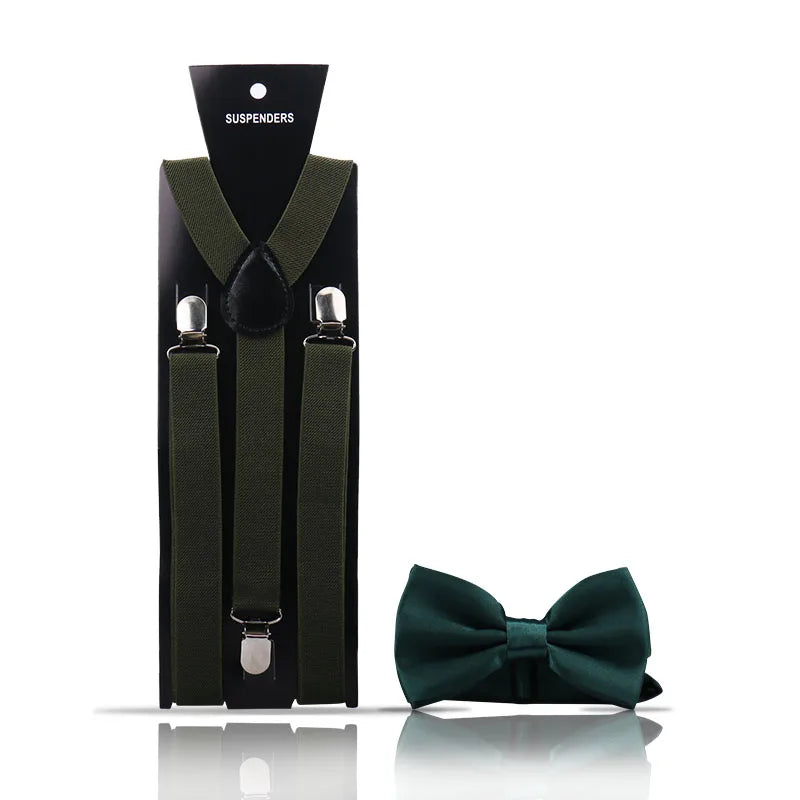 Ensemble 2 Pièces Bretelles et Nœud Papillon