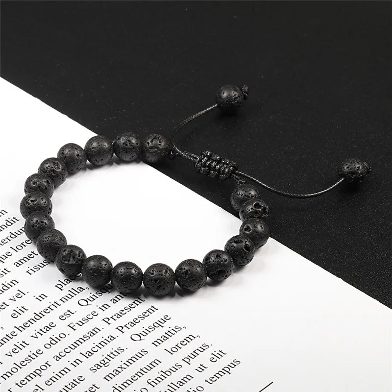 Bracelet en perles ajustable ♂️♀️