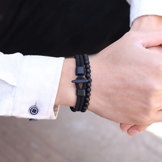 Bracelet Perle Duo Corde 001