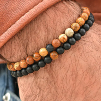 Bracelet Perle Minimaliste Duo Tendance 