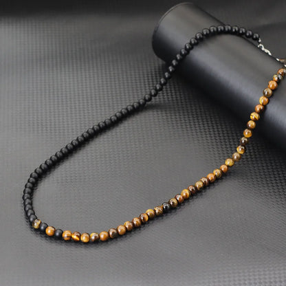 Collier Perle Tendance Bicolore