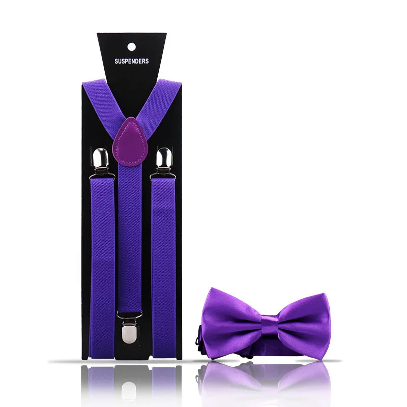 Ensemble 2 Pièces Bretelles et Nœud Papillon