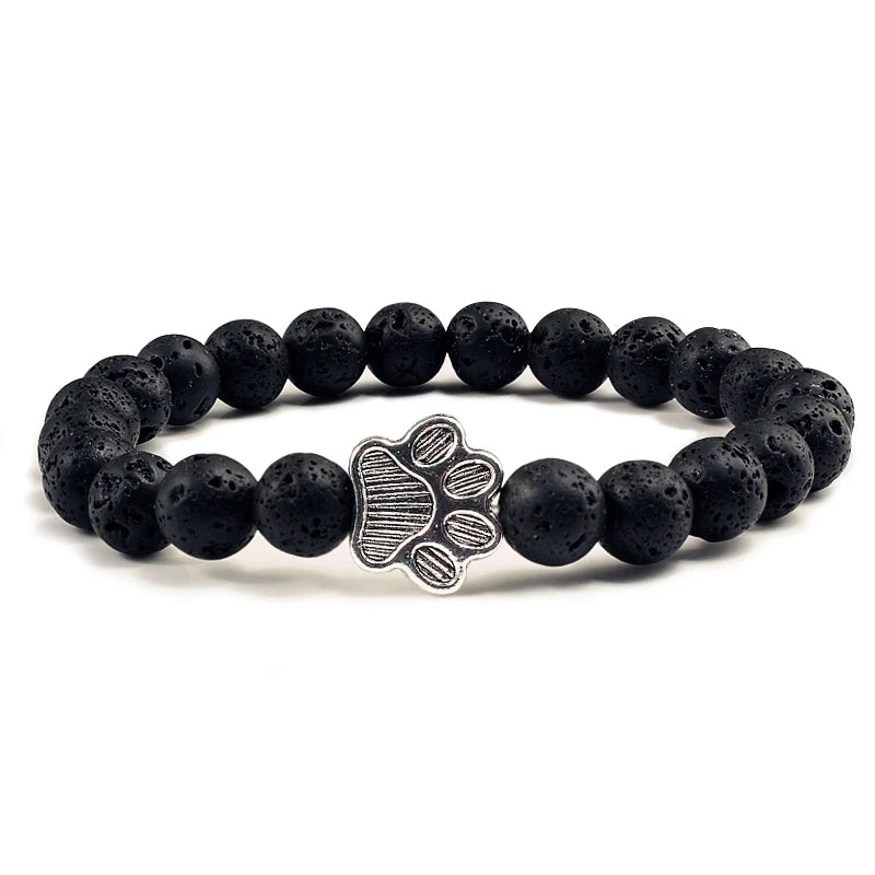 CatJ | Bracelet Perle avec Rune Chat pour les Amoureux des Chats pour femme
