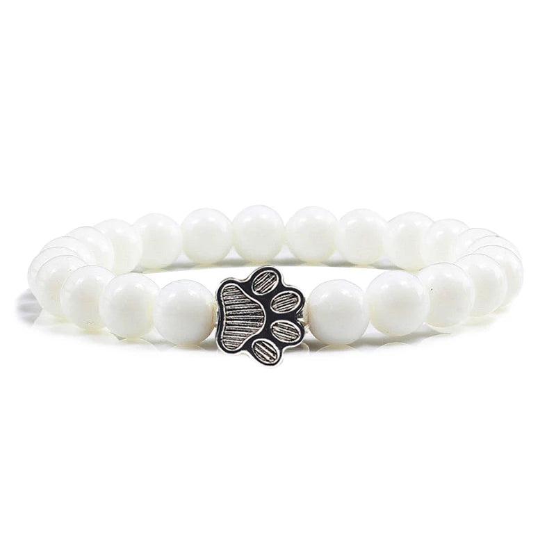 CatJ | Bracelet Perle avec Rune Chat pour les Amoureux des Chats pour femme