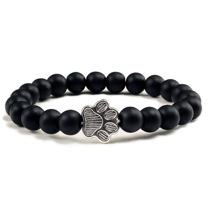 CatJ | Bracelet Perle avec Rune Chat pour les Amoureux des Chats pour femme