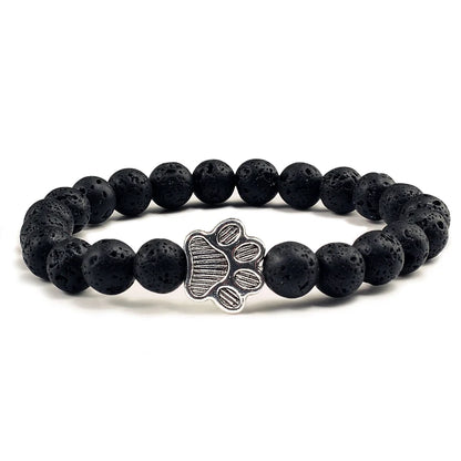 CatJ | Bracelet Perle avec Rune Chat pour les Amoureux des Chats pour femme