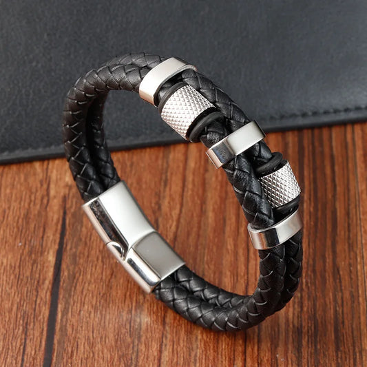 Serment du Nord | Bracelet Cuir Élégance, Robustesse, Style Authentique pour homme
