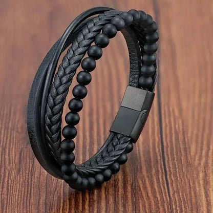 Serment du Nord | Bracelet Cuir Élégance, Robustesse, Style Authentique pour homme