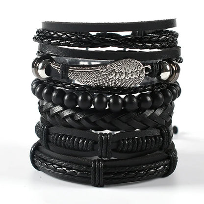 Black Unit | Bracelet Vintage Cuir Style Rock & Attitude Rebelle Homme
