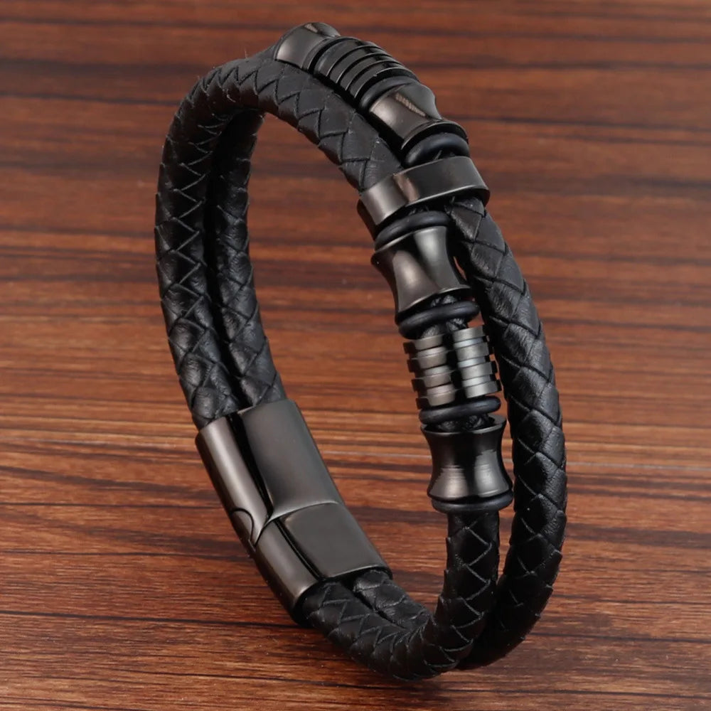 Serment du Nord | Bracelet Cuir Élégance, Robustesse, Style Authentique pour homme