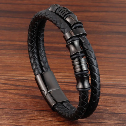 Serment du Nord | Bracelet Cuir Élégance, Robustesse, Style Authentique pour homme