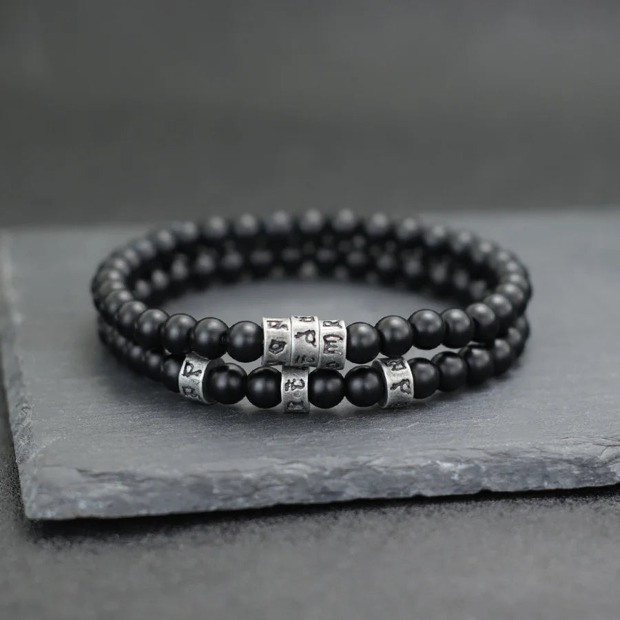 Bracelet lettre mystiques et runes ♂️
