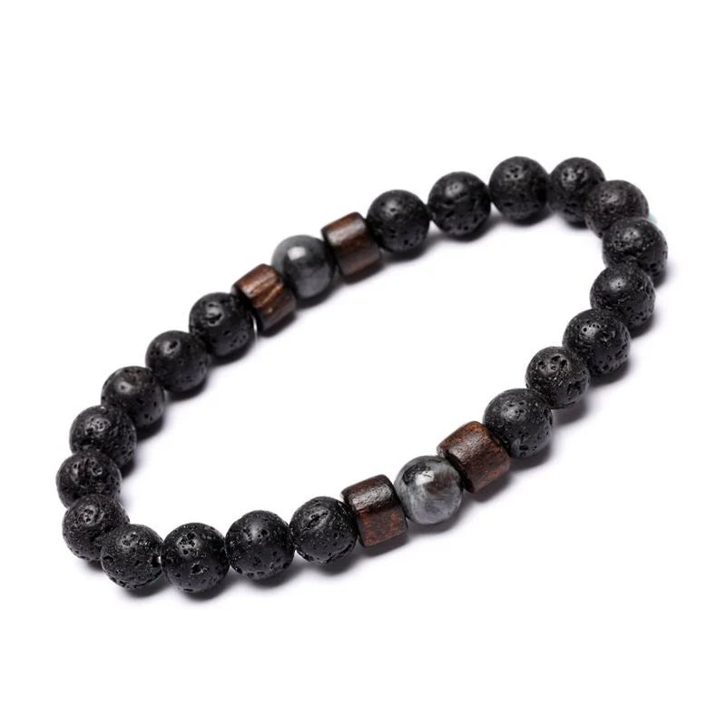 Cosmos | Bracelet Perle Tendance Nature, Équilibre et Style Authentique pour homme