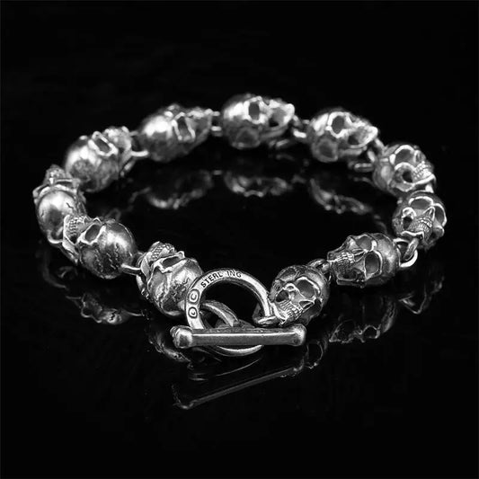 Bracelet moto tête de mort ♂️