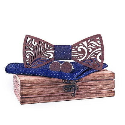 Nœud Papillon en Bois Élégance Naturelle & Raffinement Authentique pour homme